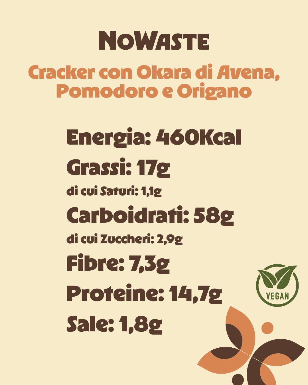 Cracker con Okara di Avena, Pomodoro e Basilico