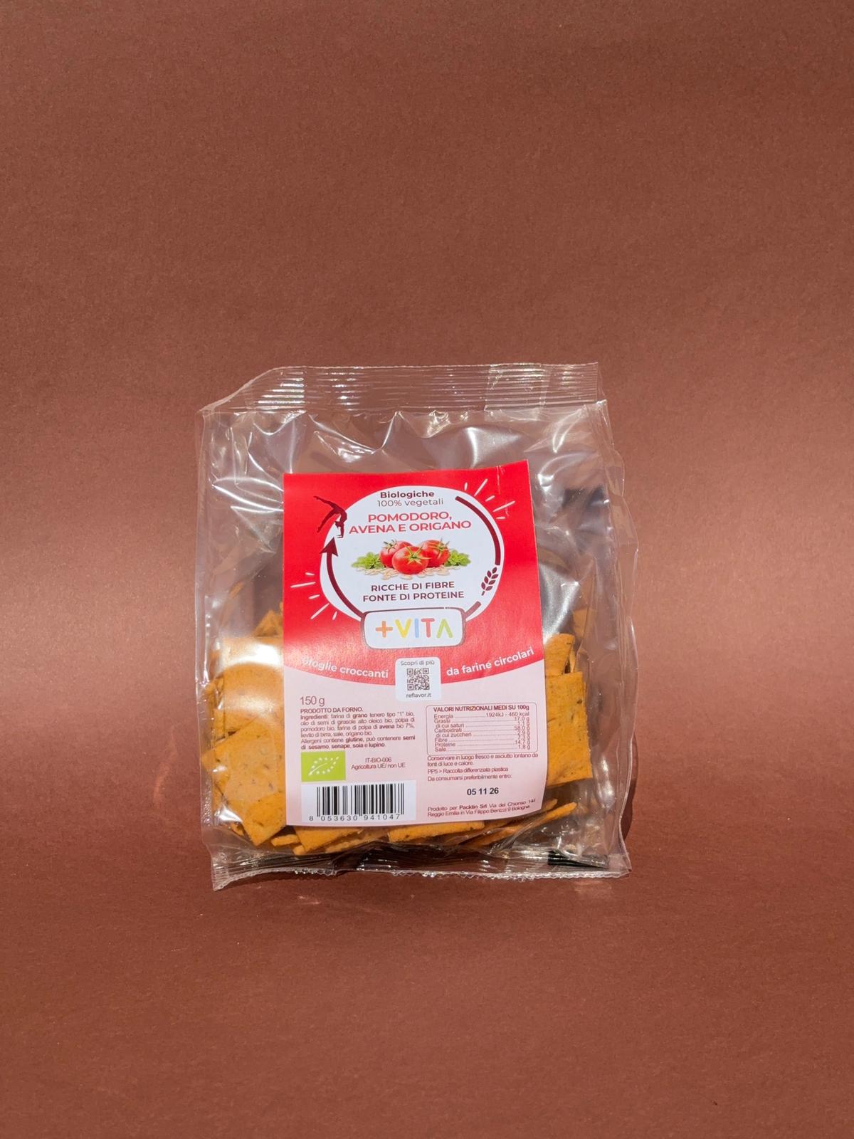 Sfoglie Croccanti Pomodoro, Avena e Origano BO 100%Vegetali